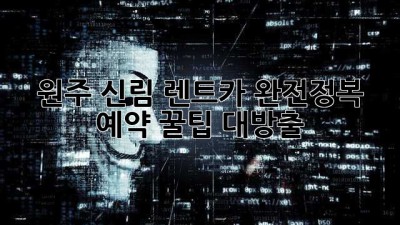 원주 신림 렌트카 완전정복! 🚗💨 예약 꿀팁 대방출